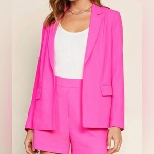Skies Are Blue Vibrant Pink Blazer Women’s Size XL